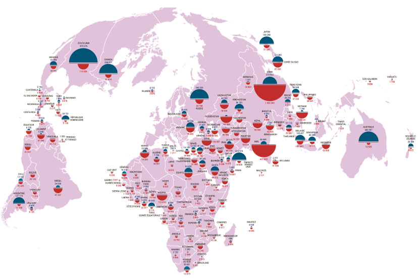 Carte interactive de la mobilité mondiale